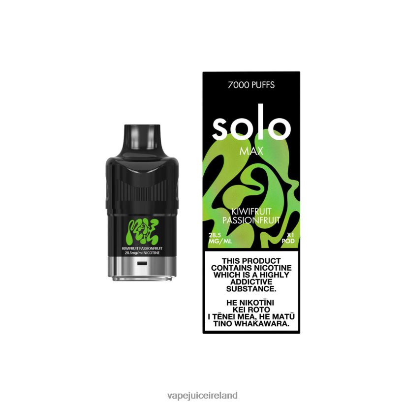 Vape Pod Kits - Solo MAX Pod Kiwifruit Passionfruit 8F4B4N90