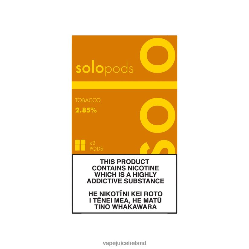 Vape Pod Kits - Solo Replacement Pod 2-Pack Tobacco 8F4B4N50