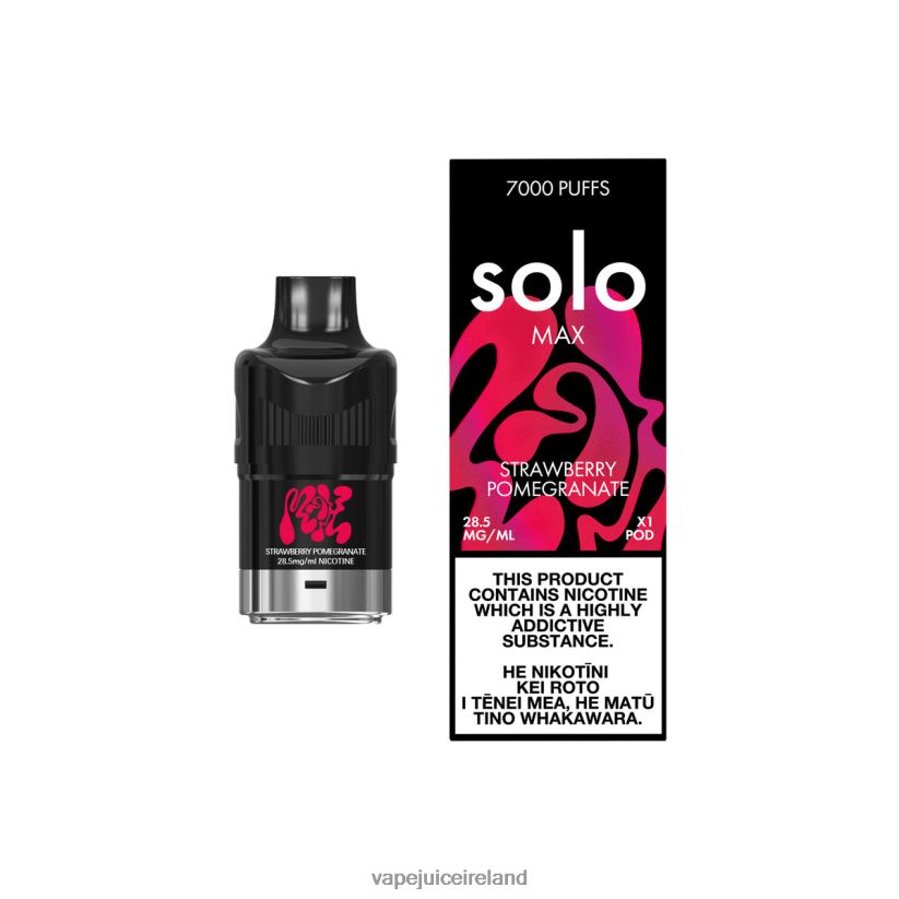 Vape Pods Ireland - Solo MAX Pod Strawberry Pomegranate 8F4B4N84