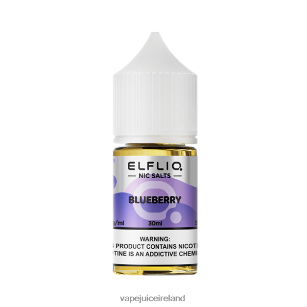 ELFBAR ELFLIQ nic salt 30ml BLUEBERRY 88Z2LD11 Vape Ireland