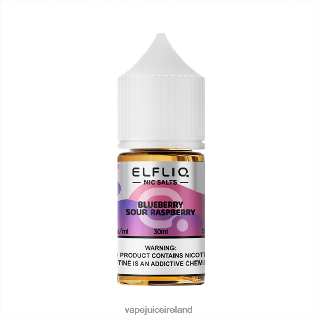 ELFBAR ELFLIQ nic salt 30ml BLUEBERRY SOUR RASPBERRY 88Z2LD12 Vape Flavours