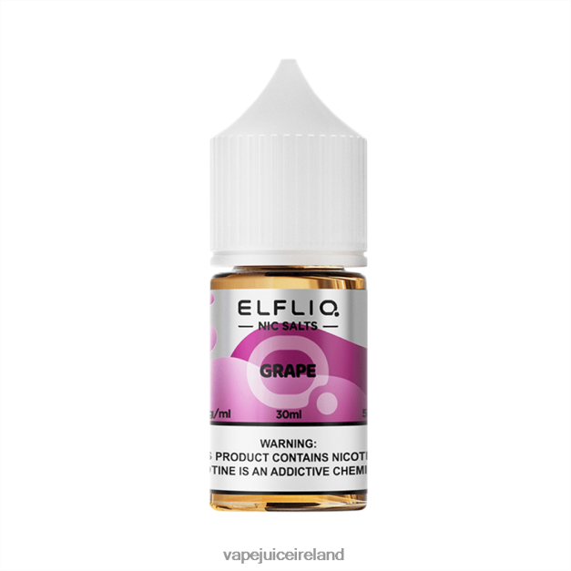 ELFBAR ELFLIQ nic salt 30ml GRAPE 88Z2LD19 Vape Pods Ireland