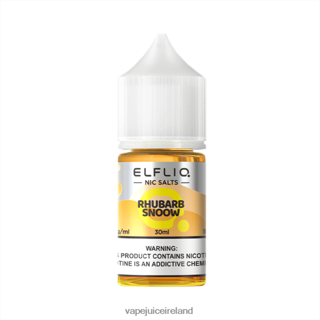 ELFBAR ELFLIQ nic salt 30ml RHUBARB SNOOW 88Z2LD26 Vape Ireland