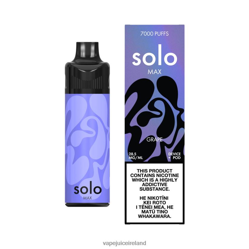 Vape Flavours - Solo MAX Pod Kit Grape 8F4B4N67