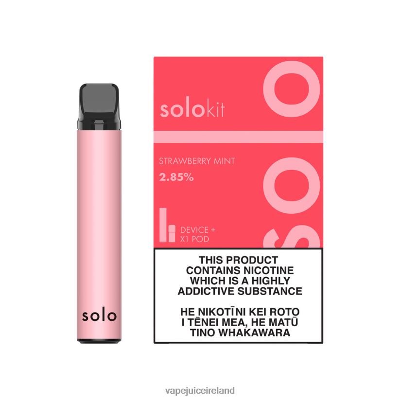Vape Ireland - Solo Pod Kit Strawberry Mint 8F4B4N41