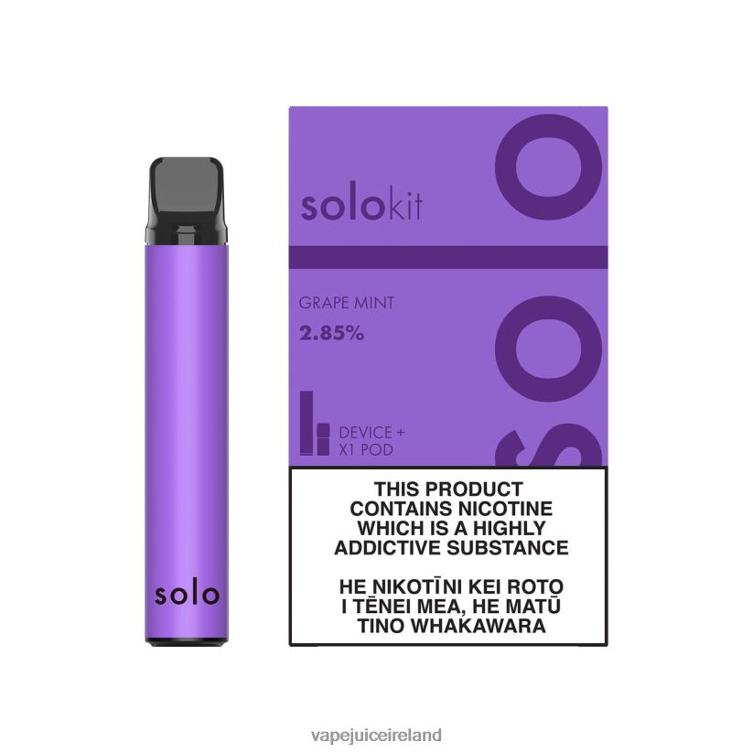 Vape Pod Kits - Solo Pod Kit Grape Mint 8F4B4N45