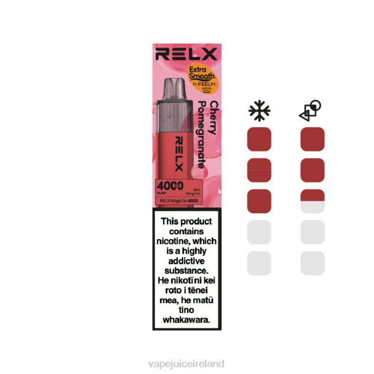 Vape Juice - RELX MagicGo 4000 Disposable Vape Cherry Pomegranate 28D868