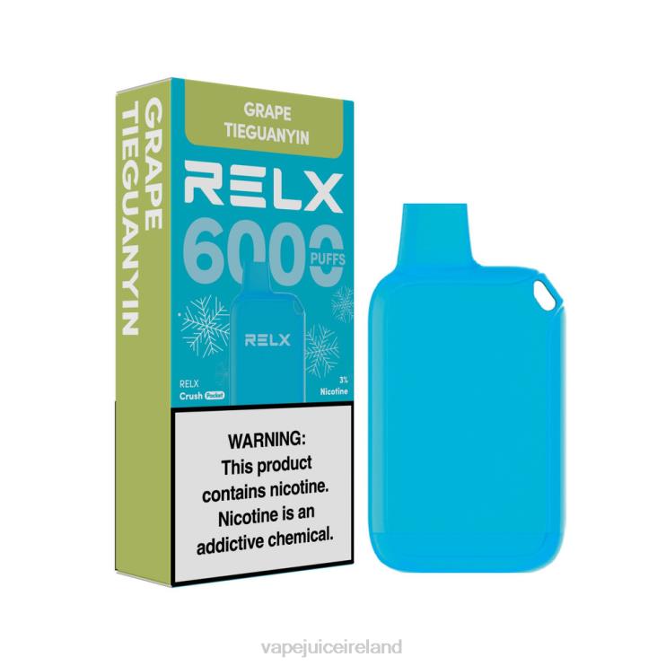 Vape Juice - RELX Crush Pocket 6000 Icy Grape TieGuanYin 28D8618