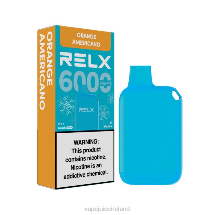 Vape Pod Kits - RELX Crush Pocket 6000 Icy Orange Americano 28D8615