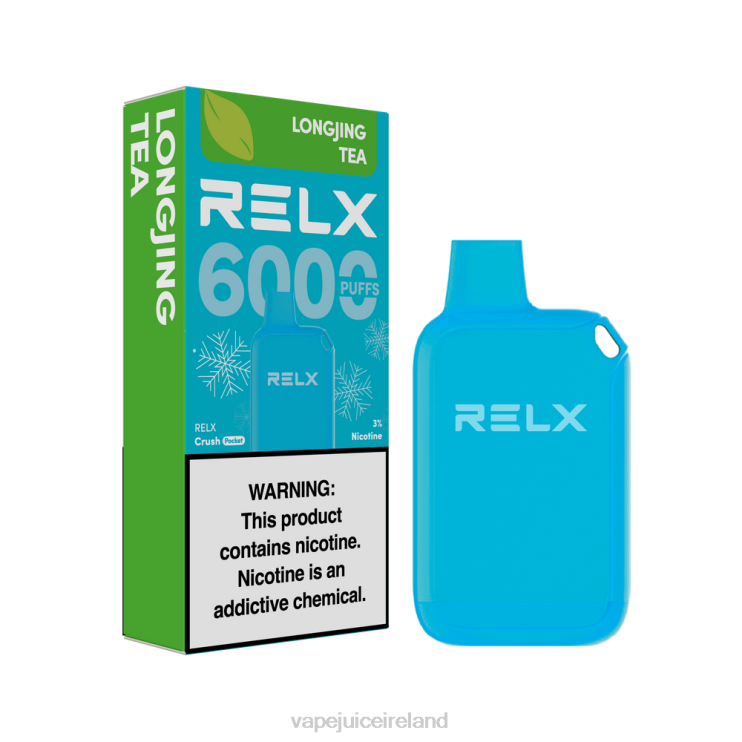 Vape Pods Ireland - RELX Crush Pocket 6000 Icy LongJing Tea 28D869