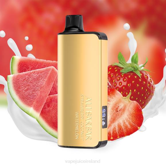 Vape Pods Ireland - Alibarbar Ingot 9000 Disposable Vape Strawberry Coconut Watermelon TDT424
