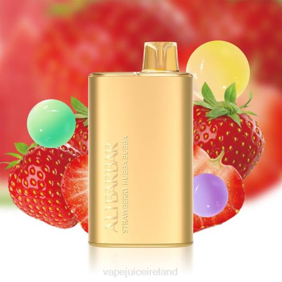 Vape Flavours - Alibarbar Rich 8000 Disposable Vape Strawberry Hubba Bubba TDT412