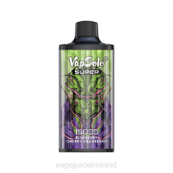 Vape Pod Kits - Vapsolo SUPER Disposable Vape Blueberry Cherry Cranberry TDT4110