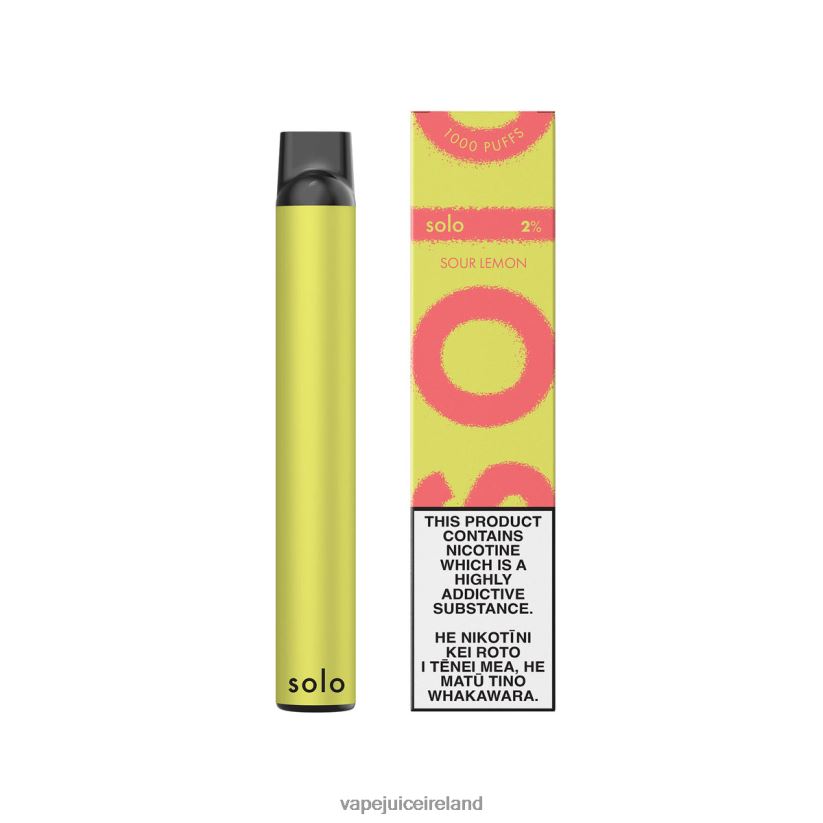 Vape Flavours - Solo Disposable Vape Sour Lemon 8F4B4N12
