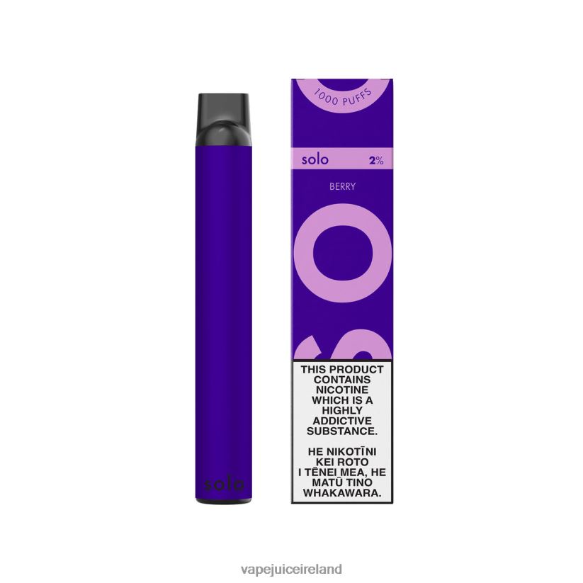 Vape Ireland - Solo Disposable Vape Berry 8F4B4N16