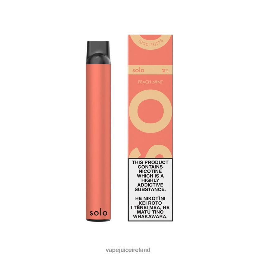 Vape Ireland - Solo Disposable Vape Peach Mint 8F4B4N6