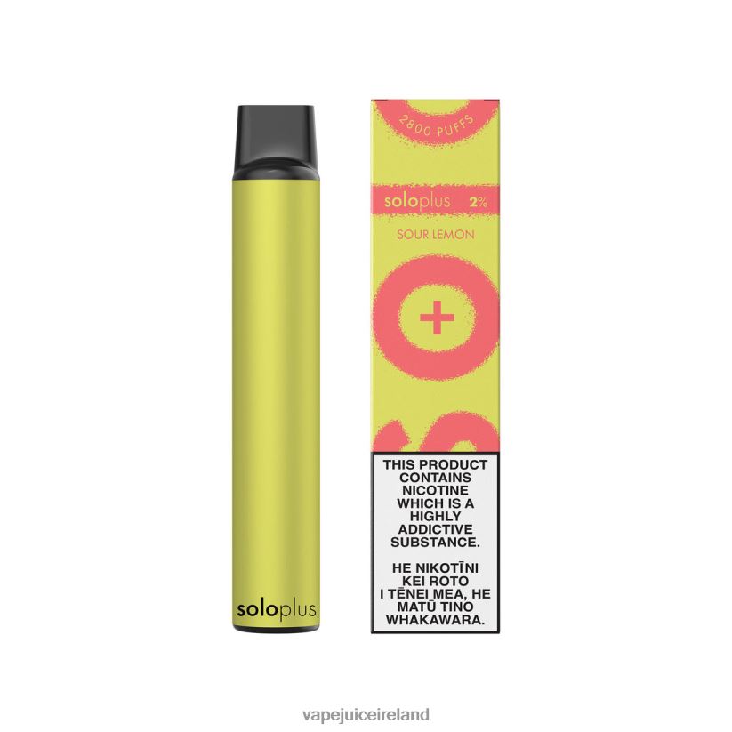 Vape Ireland - Solo Plus Disposable Vape Sour Lemon 8F4B4N36