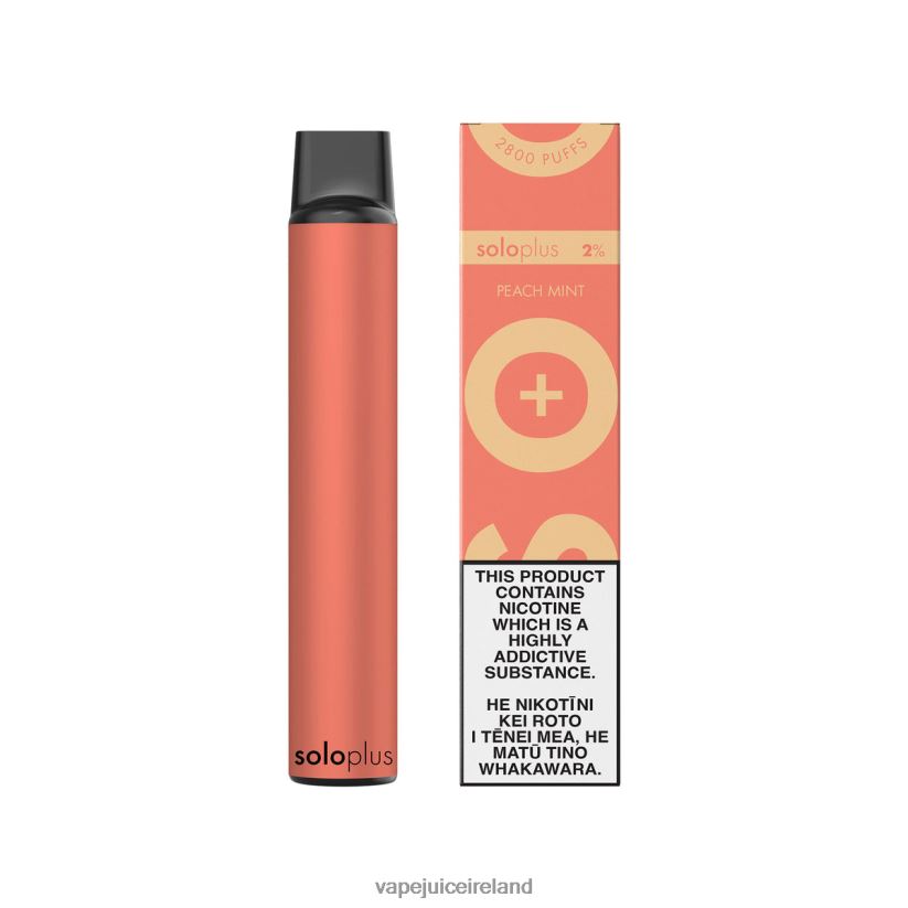 Vape Juice - Solo Plus Disposable Vape Peach Mint 8F4B4N23