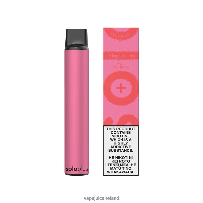 Vape Pod Kits - Solo Plus Disposable Vape Sour Raspberry 8F4B4N35