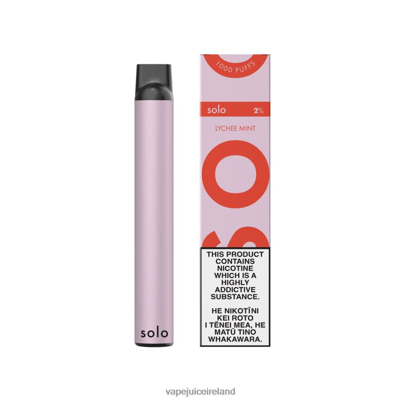 Vape Pods Ireland - Solo Disposable Vape Lychee Mint 8F4B4N9