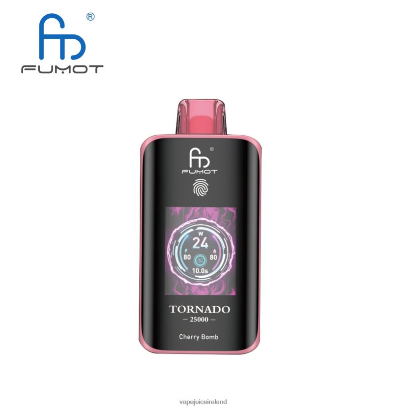 Vape Pods Ireland - Fumot Tornado 25000 Disposable Vape Cherry Bomb Z2L48B4