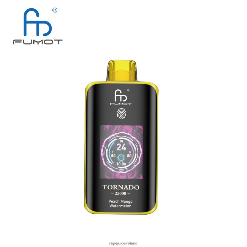 Vape Pods Ireland - Fumot Tornado 25000 Disposable Vape Peach Mango Watermelon Z2L48B9