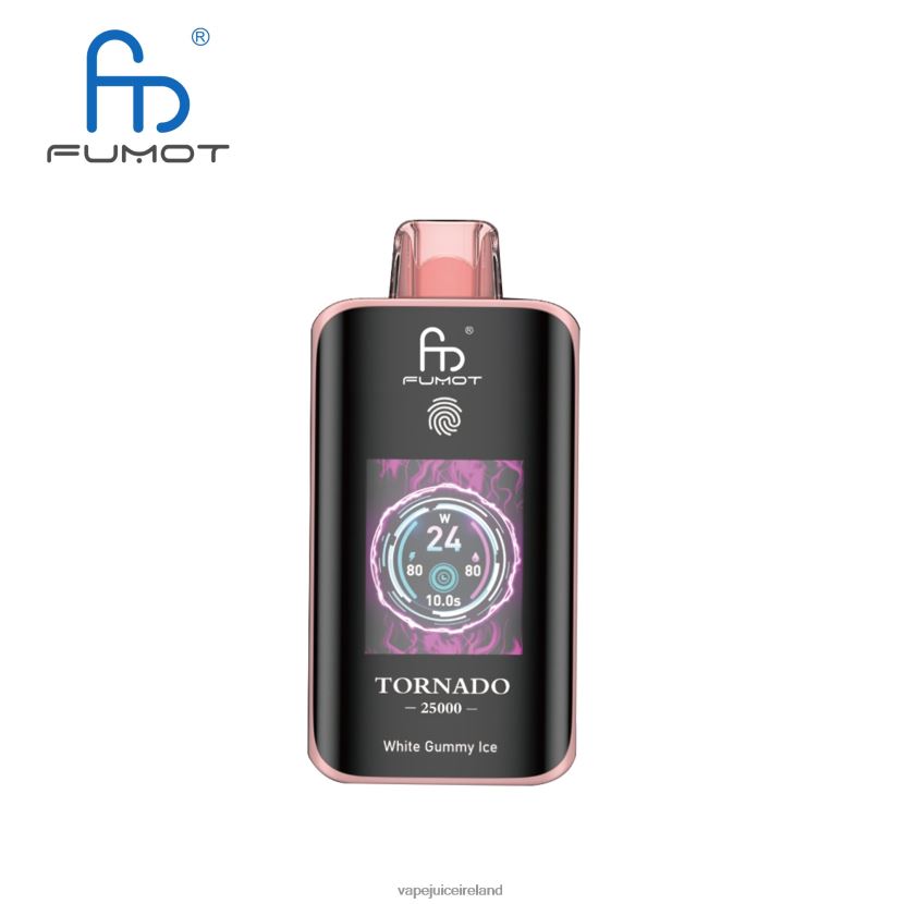 Vape Pods Ireland - Fumot Tornado 25000 Disposable Vape White Gummy Ice Z2L48B14