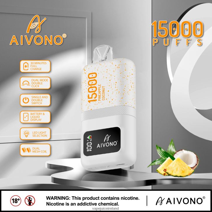 Vape Flavours - Aivono AIM magic 15000 Pineapple Coconut 6HX0T672