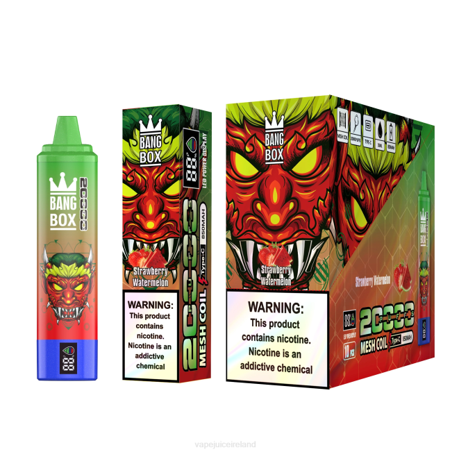 Vape Flavours - Bang Box 20000 Puffs Smart Screen Strawberry Watermelon 0PVR52