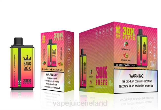 Vape Flavours - Bang Box 30000 Puffs Dual Flavors Watermelon Ice & Strawberry Kiwi 0PVR62