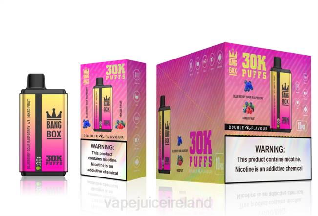 Vape Ireland - Bang Box 30000 Puffs Dual Flavors Blueberry Sour Raspberry & Mixed Fruit 0PVR66