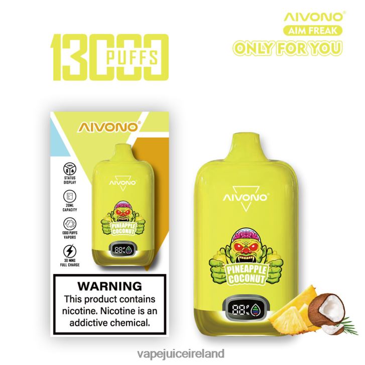 Vape Juice - Aivono AIM FREAK 13000 Pineapple Coconut 6HX0T6248