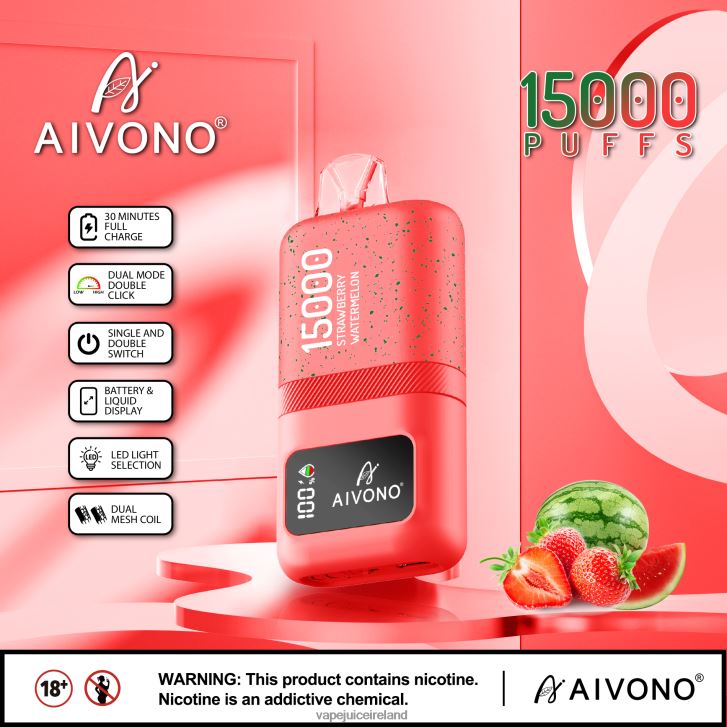 Vape Juice - Aivono AIM magic 15000 Strawberry Watermelon 6HX0T658