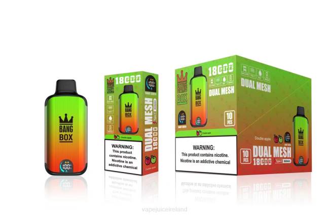 Vape Juice - Bang Box 18000 puffs Double Apple 0PVR93