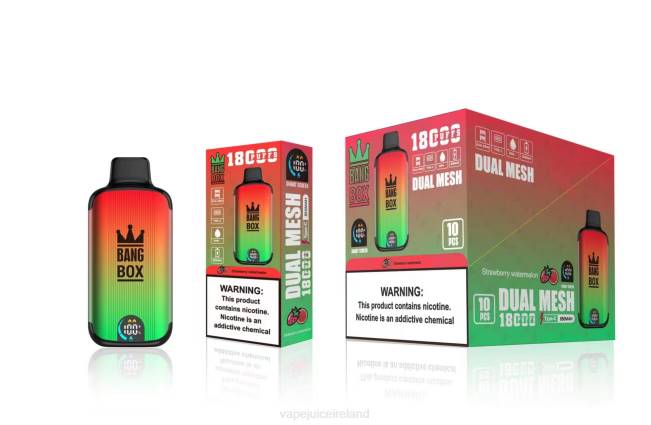 Vape Juice - Bang Box 18000 puffs Strawberry Watermelon 0PVR88