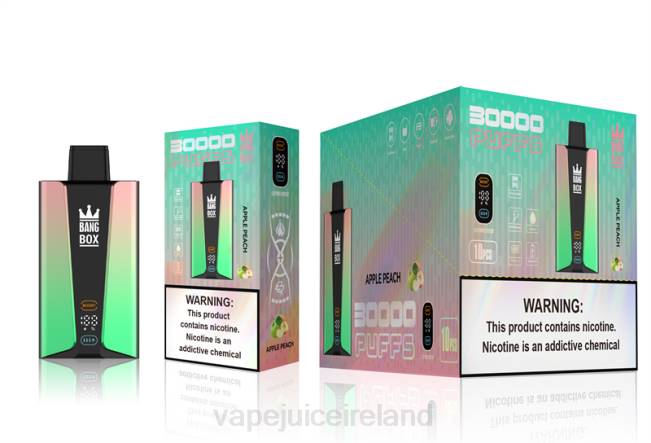 Vape Juice - Bang Box 30000 Puffs Smart Screen Apple Peach 0PVR83