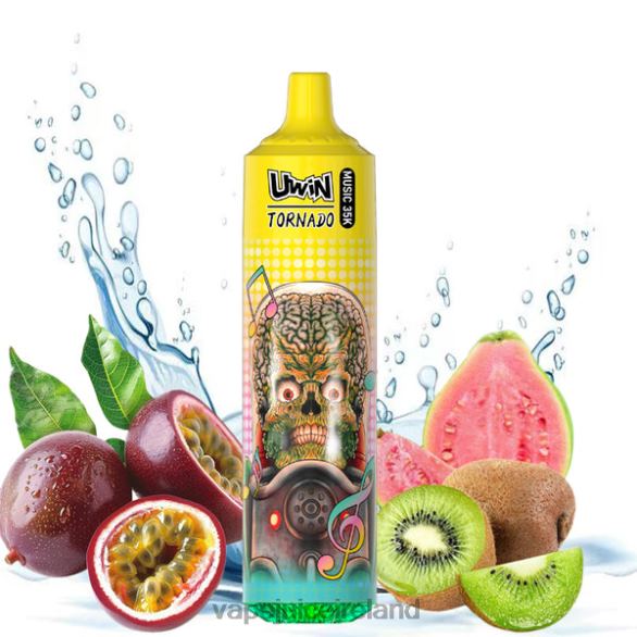 Vape Juice - UWIN CRYSTAL 35K DISPOSABLE VAPE Kiwi Passion Fruit Guava N2R8823