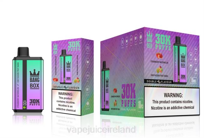 Vape Pod Kits - Bang Box 30000 Puffs Dual Flavors Strawberry Watermelon & Kiwi Passion Fruit Guava 0PVR70
