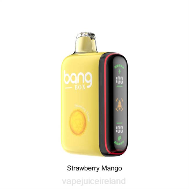 Vape Pod Kits - Bang Box 9000-18000 Puffs Intelligent Power Display Strawberry Mango 0PVR35