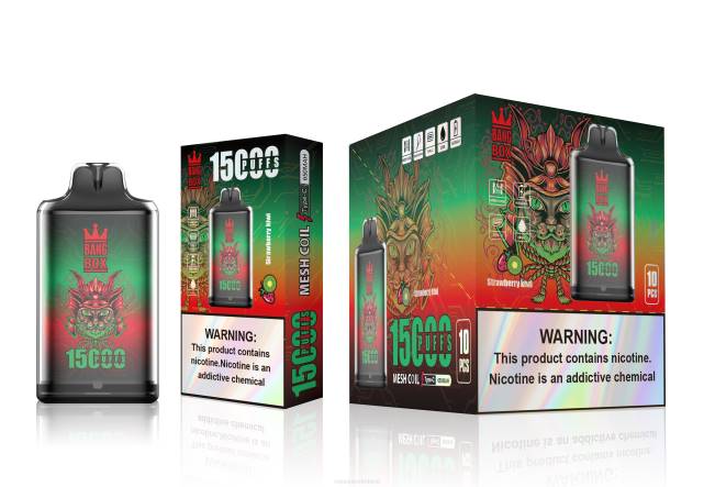 Vape Pod Kits - Bang Box S1-15000 Puffs Strawberry Kiwi 0PVR100