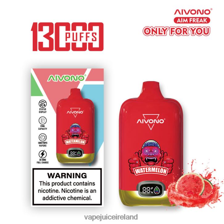 Vape Pods Ireland - Aivono AIM FREAK 13000 Watermelon 6HX0T6244