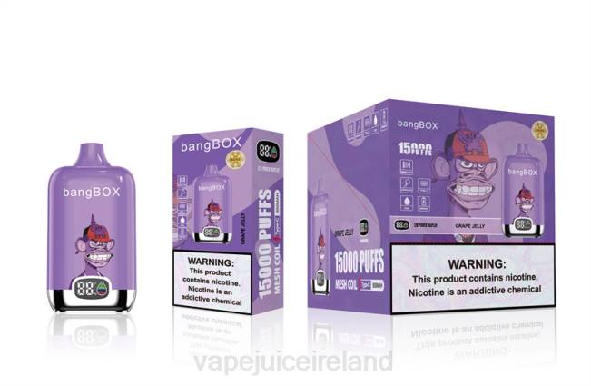 Vape Pods Ireland - Bang Box 15000 Puffs Grape Jelly 0PVR49