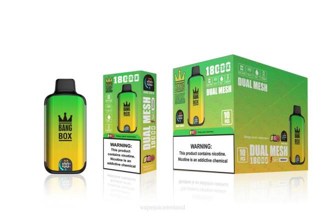 Vape Pods Ireland - Bang Box 18000 puffs Mango Peach Watermelon 0PVR89