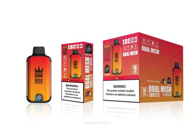 Vape Pods Ireland - Bang Box 18000 puffs Strawberry Mango 0PVR99
