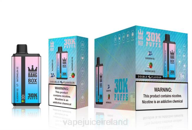 Vape Pods Ireland - Bang Box 30000 Puffs Dual Flavors Blueberry Ice & Watermelon Ice 0PVR69