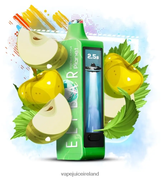 Vape Pods Ireland - Elf Bar Planet 25000 Double Apple 462HH814