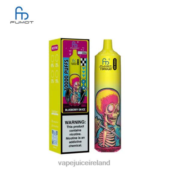 Vape Pods Ireland - Fumot Tornado 30K Music Blueberry On Ice 480TH4