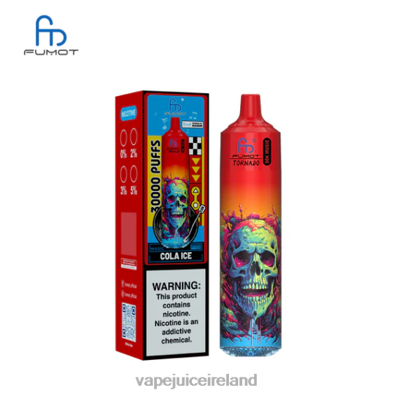 Vape Pods Ireland - Fumot Tornado 30K Music Cola Ice 480TH9