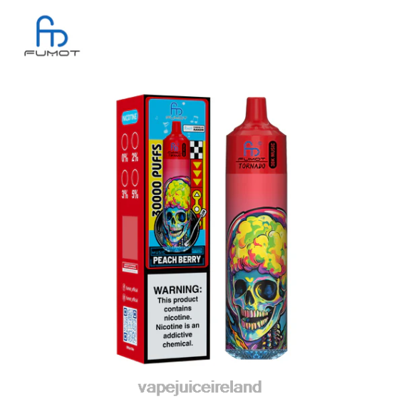 Vape Pods Ireland - Fumot Tornado 30K Music Peach Berry 480TH19
