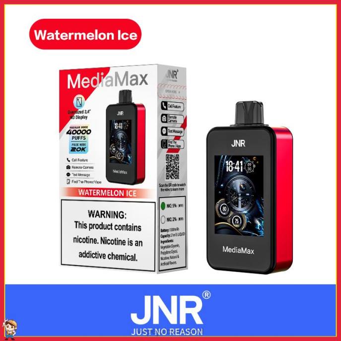 Vape juice - Watermelon Ice JNR MediaMax 40k Puff D0N6E18